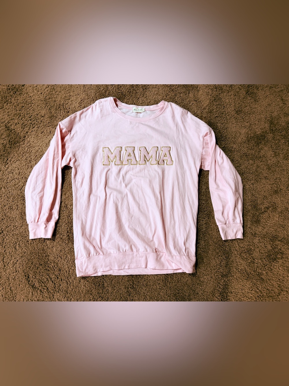 Marie Nicole “Mama” Collegiate Style Long Sleeve Top